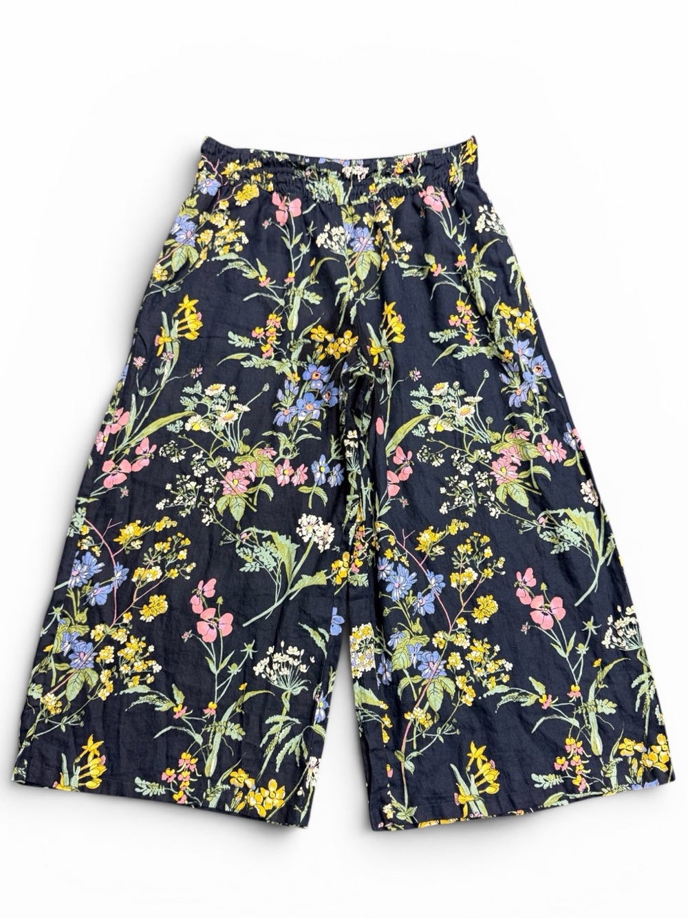 Anthropologie Somerset Linen Pants Pull-On Floral Print Large - Picture 4 of 11